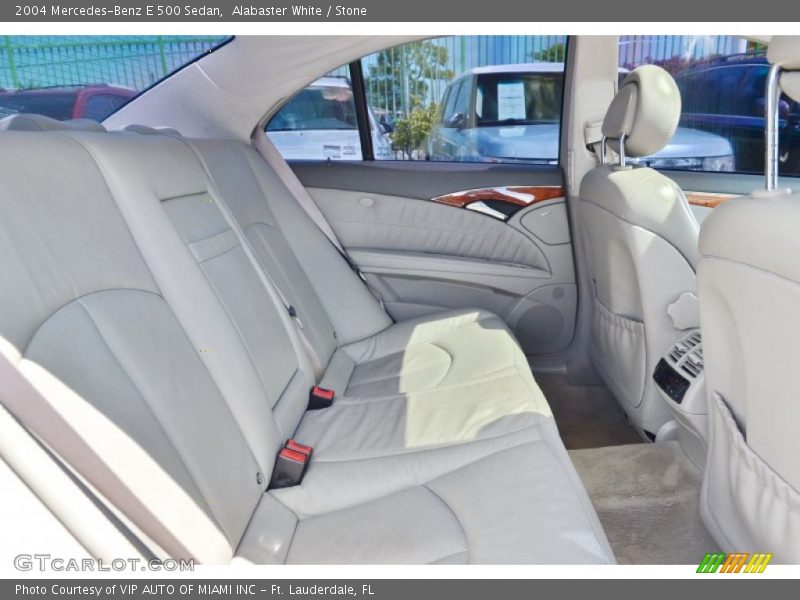 Alabaster White / Stone 2004 Mercedes-Benz E 500 Sedan