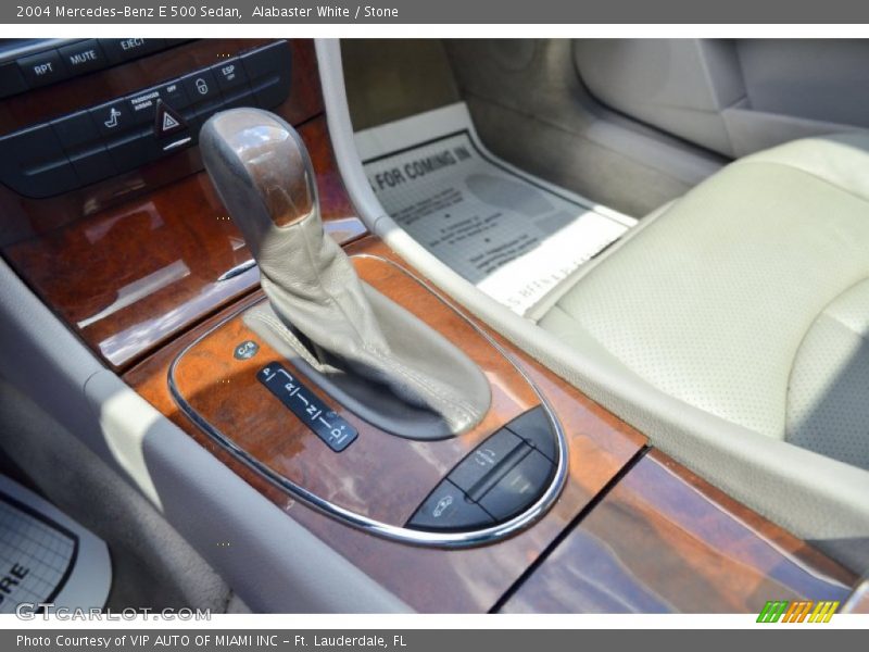 Alabaster White / Stone 2004 Mercedes-Benz E 500 Sedan