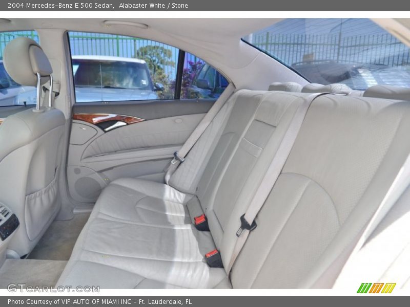 Alabaster White / Stone 2004 Mercedes-Benz E 500 Sedan