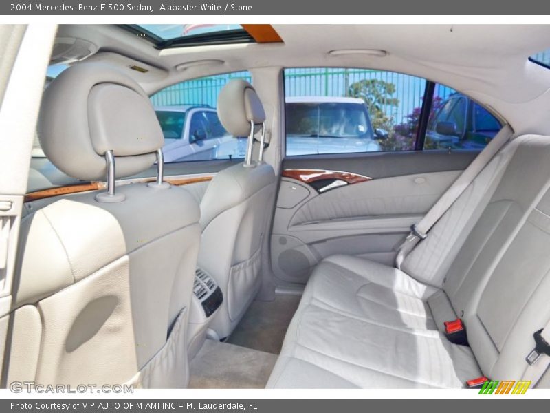 Alabaster White / Stone 2004 Mercedes-Benz E 500 Sedan