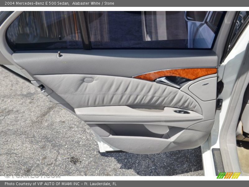 Alabaster White / Stone 2004 Mercedes-Benz E 500 Sedan