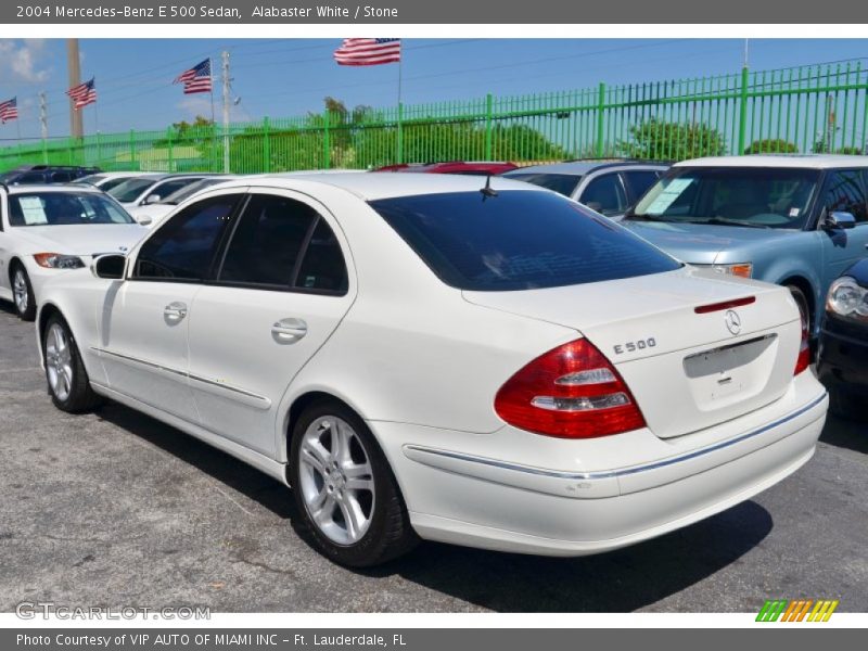 Alabaster White / Stone 2004 Mercedes-Benz E 500 Sedan