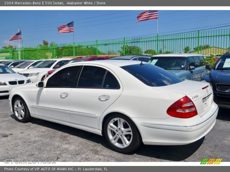 Alabaster White / Stone 2004 Mercedes-Benz E 500 Sedan