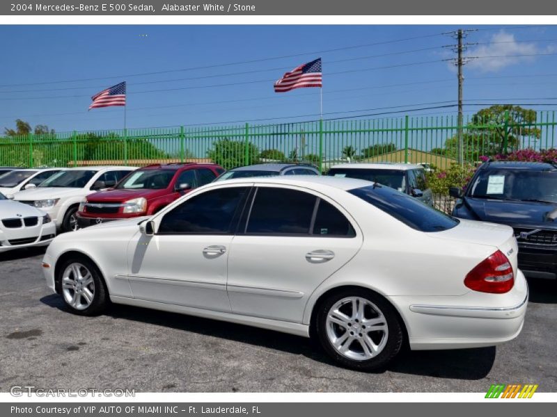 Alabaster White / Stone 2004 Mercedes-Benz E 500 Sedan