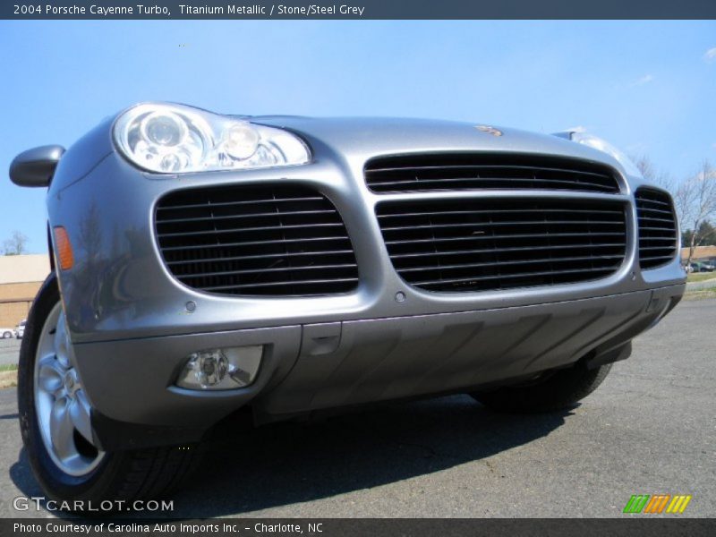 Titanium Metallic / Stone/Steel Grey 2004 Porsche Cayenne Turbo