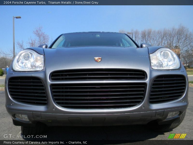 Titanium Metallic / Stone/Steel Grey 2004 Porsche Cayenne Turbo