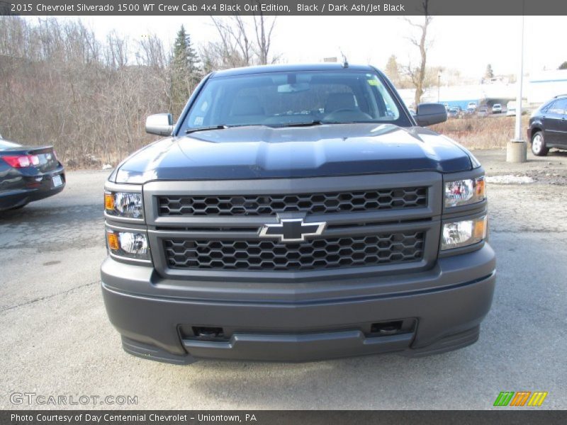Black / Dark Ash/Jet Black 2015 Chevrolet Silverado 1500 WT Crew Cab 4x4 Black Out Edition