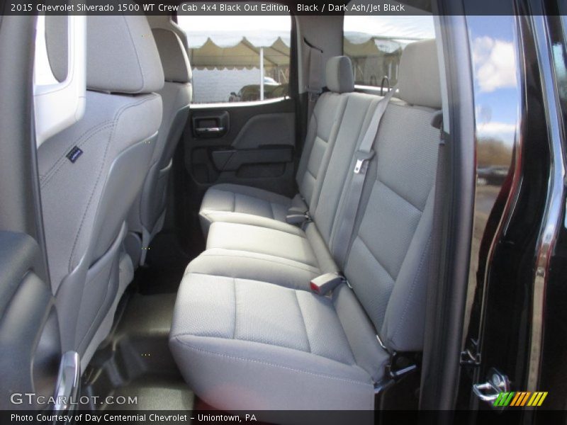 Rear Seat of 2015 Silverado 1500 WT Crew Cab 4x4 Black Out Edition