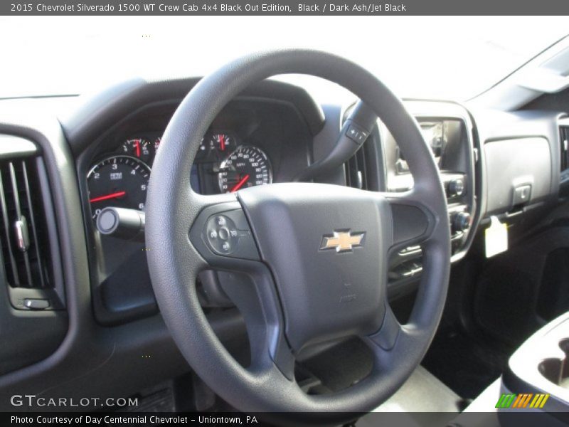  2015 Silverado 1500 WT Crew Cab 4x4 Black Out Edition Steering Wheel