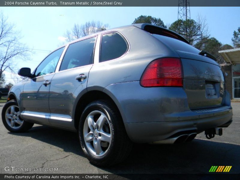 Titanium Metallic / Stone/Steel Grey 2004 Porsche Cayenne Turbo