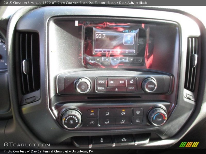 Controls of 2015 Silverado 1500 WT Crew Cab 4x4 Black Out Edition