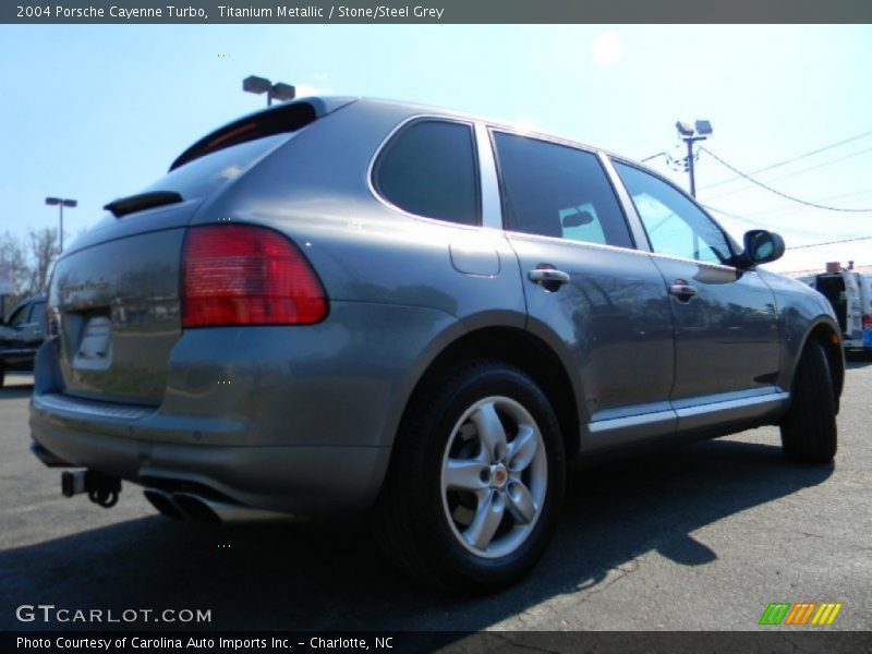 Titanium Metallic / Stone/Steel Grey 2004 Porsche Cayenne Turbo