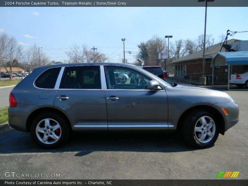 Titanium Metallic / Stone/Steel Grey 2004 Porsche Cayenne Turbo