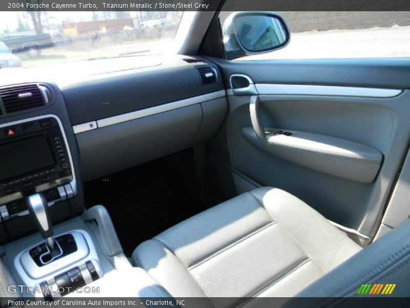 Titanium Metallic / Stone/Steel Grey 2004 Porsche Cayenne Turbo