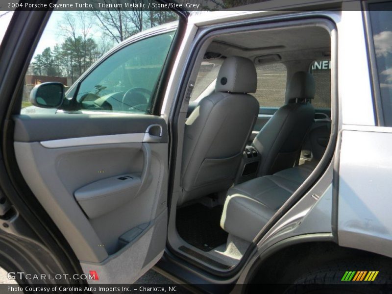 Titanium Metallic / Stone/Steel Grey 2004 Porsche Cayenne Turbo