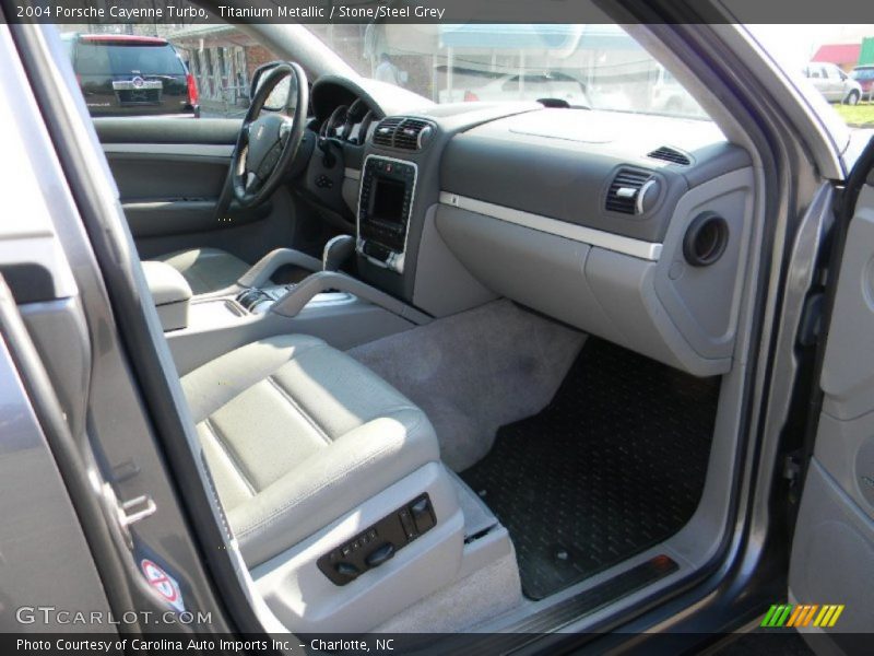 Titanium Metallic / Stone/Steel Grey 2004 Porsche Cayenne Turbo
