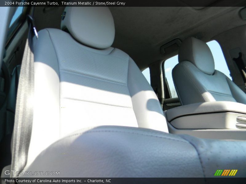 Titanium Metallic / Stone/Steel Grey 2004 Porsche Cayenne Turbo