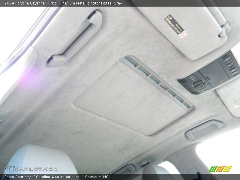 Titanium Metallic / Stone/Steel Grey 2004 Porsche Cayenne Turbo