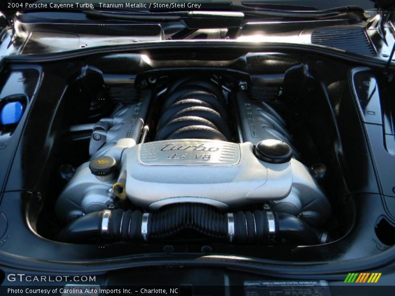 Titanium Metallic / Stone/Steel Grey 2004 Porsche Cayenne Turbo