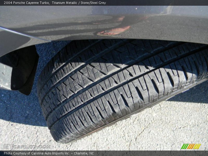 Titanium Metallic / Stone/Steel Grey 2004 Porsche Cayenne Turbo