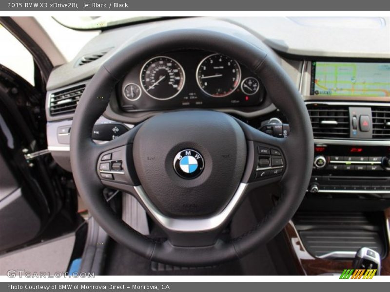 Jet Black / Black 2015 BMW X3 xDrive28i