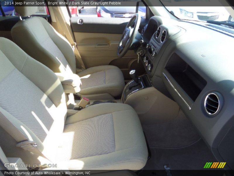 Bright White / Dark Slate Gray/Light Pebble 2014 Jeep Patriot Sport