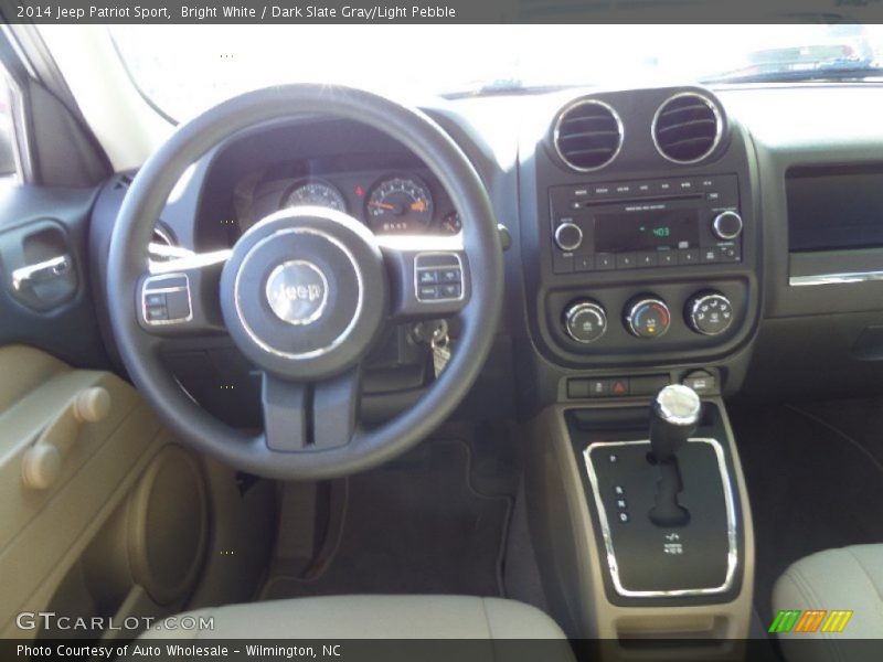 Bright White / Dark Slate Gray/Light Pebble 2014 Jeep Patriot Sport