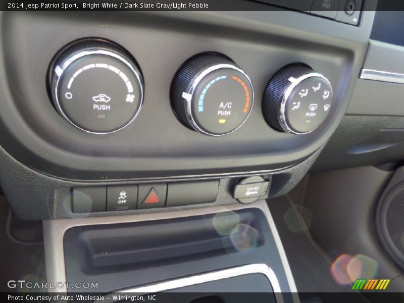 Bright White / Dark Slate Gray/Light Pebble 2014 Jeep Patriot Sport