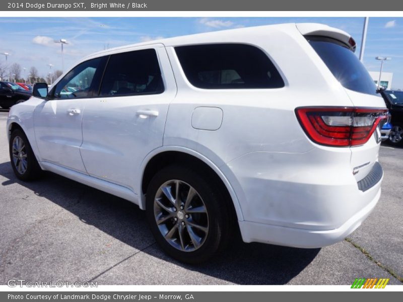 Bright White / Black 2014 Dodge Durango SXT