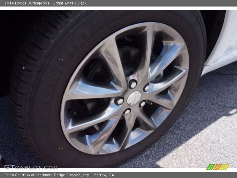 Bright White / Black 2014 Dodge Durango SXT