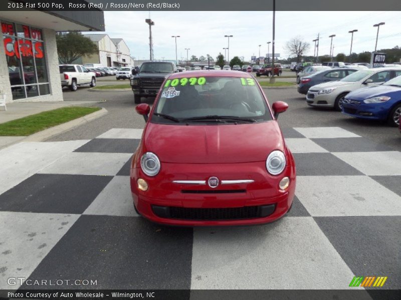 Rosso (Red) / Rosso/Nero (Red/Black) 2013 Fiat 500 Pop