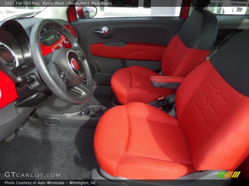 Rosso (Red) / Rosso/Nero (Red/Black) 2013 Fiat 500 Pop