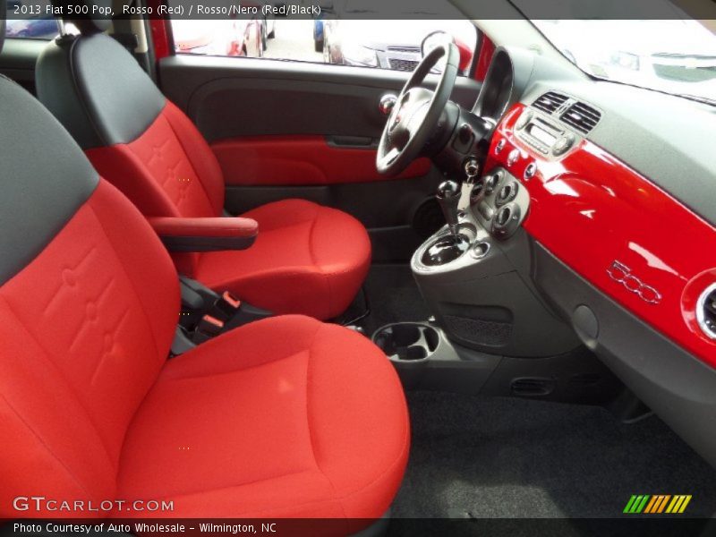 Rosso (Red) / Rosso/Nero (Red/Black) 2013 Fiat 500 Pop