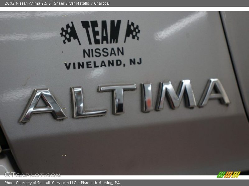Sheer Silver Metallic / Charcoal 2003 Nissan Altima 2.5 S