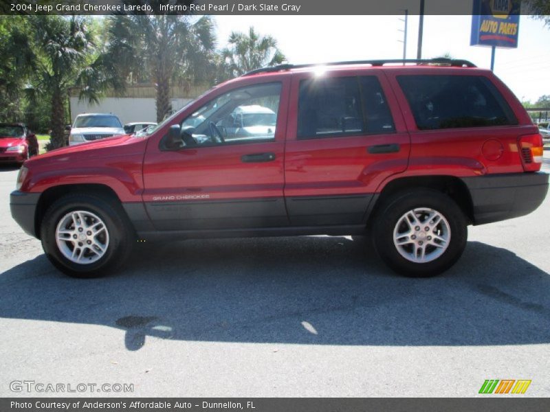 Inferno Red Pearl / Dark Slate Gray 2004 Jeep Grand Cherokee Laredo