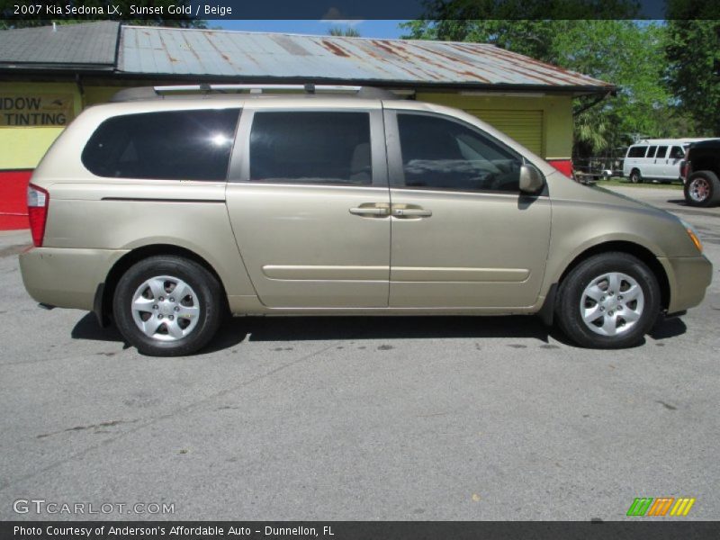 Sunset Gold / Beige 2007 Kia Sedona LX