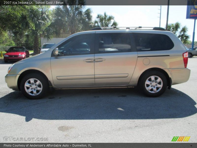 Sunset Gold / Beige 2007 Kia Sedona LX