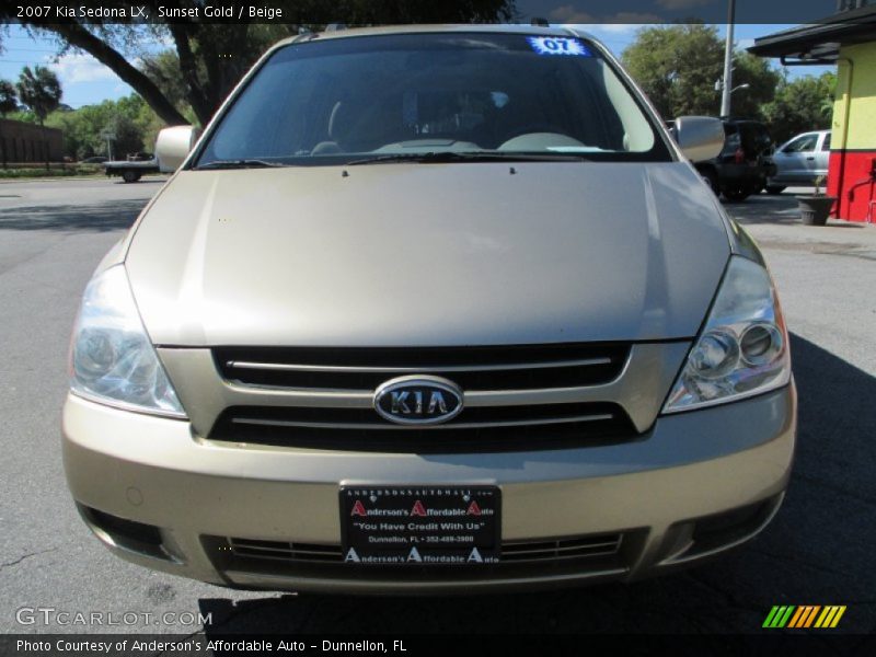 Sunset Gold / Beige 2007 Kia Sedona LX