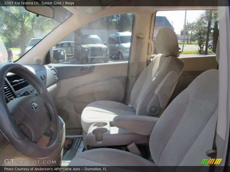 Sunset Gold / Beige 2007 Kia Sedona LX
