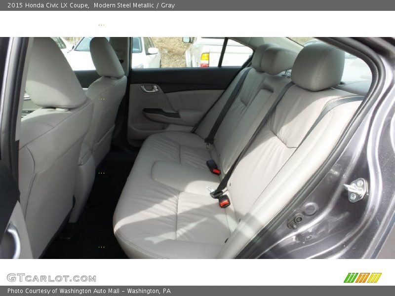 Modern Steel Metallic / Gray 2015 Honda Civic LX Coupe