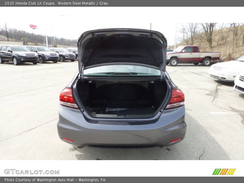 Modern Steel Metallic / Gray 2015 Honda Civic LX Coupe
