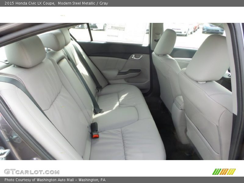 Modern Steel Metallic / Gray 2015 Honda Civic LX Coupe
