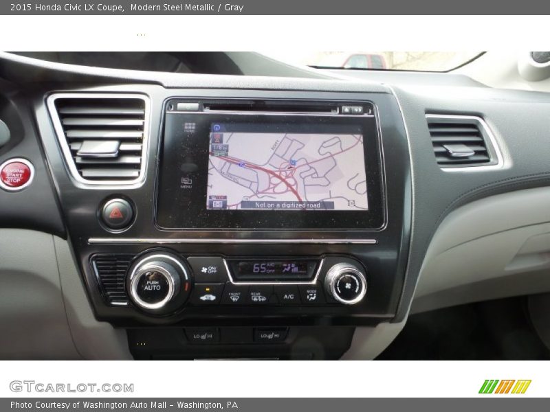 Modern Steel Metallic / Gray 2015 Honda Civic LX Coupe