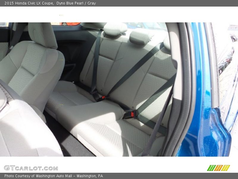 Dyno Blue Pearl / Gray 2015 Honda Civic LX Coupe