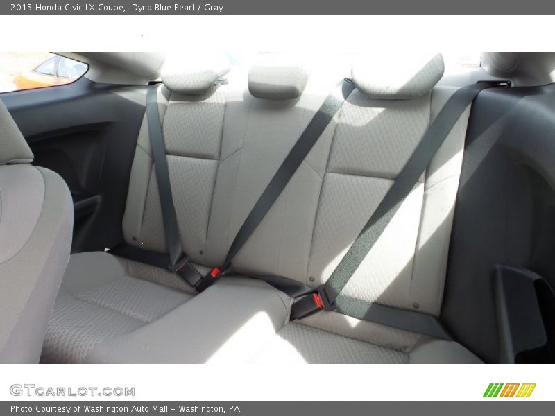 Dyno Blue Pearl / Gray 2015 Honda Civic LX Coupe