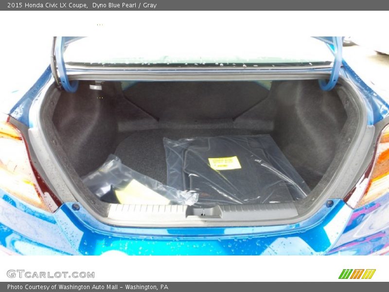 Dyno Blue Pearl / Gray 2015 Honda Civic LX Coupe
