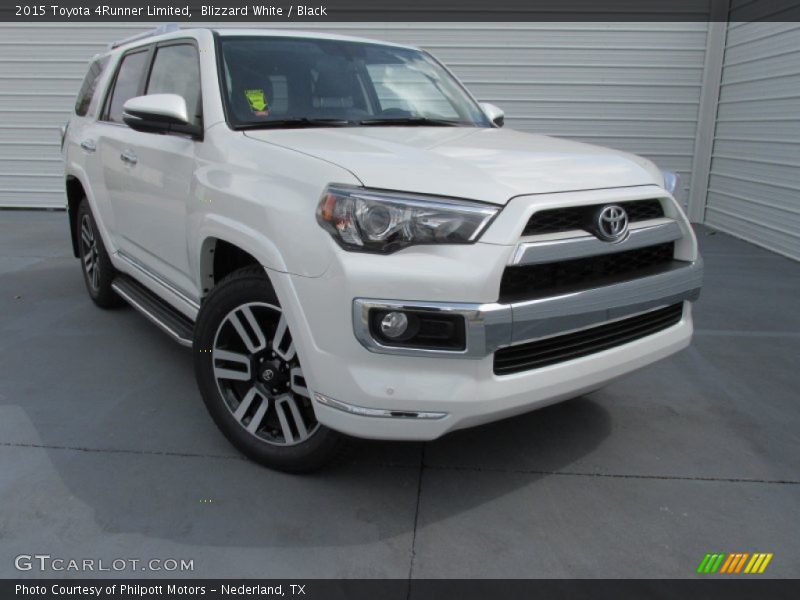Blizzard White / Black 2015 Toyota 4Runner Limited