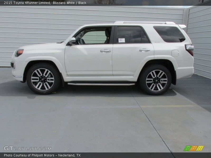 Blizzard White / Black 2015 Toyota 4Runner Limited