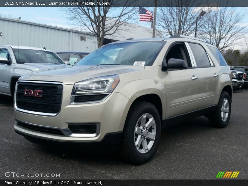 Champagne Silver Metallic / Ebony 2015 GMC Acadia SLE
