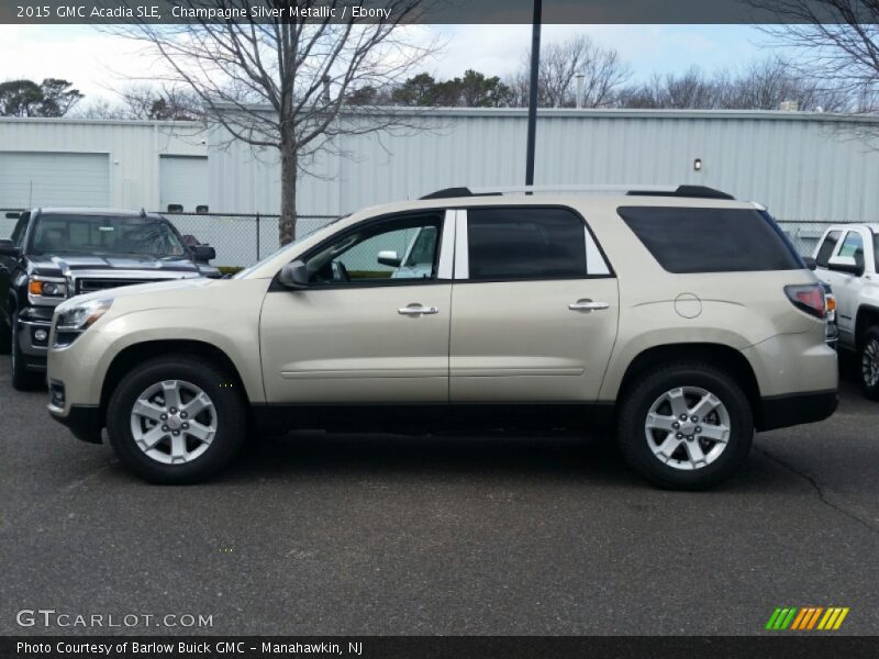 Champagne Silver Metallic / Ebony 2015 GMC Acadia SLE